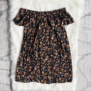 Floral off the shoulder dress